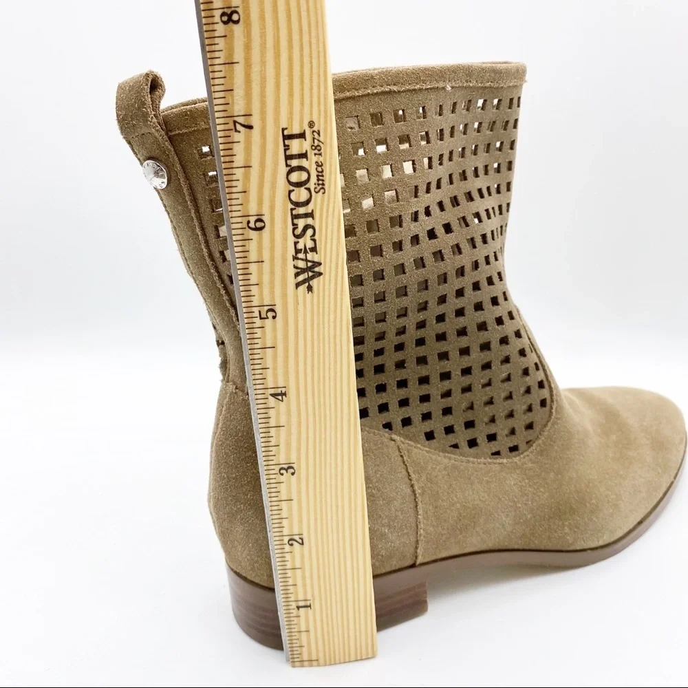 Michael Kors-Soft Suede Laser Cut Midi Boot 5.5 - Picture 5 of 9
